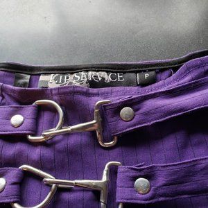 Lip Service Purple pleated kilt, size P (petite/small), VINTAGE